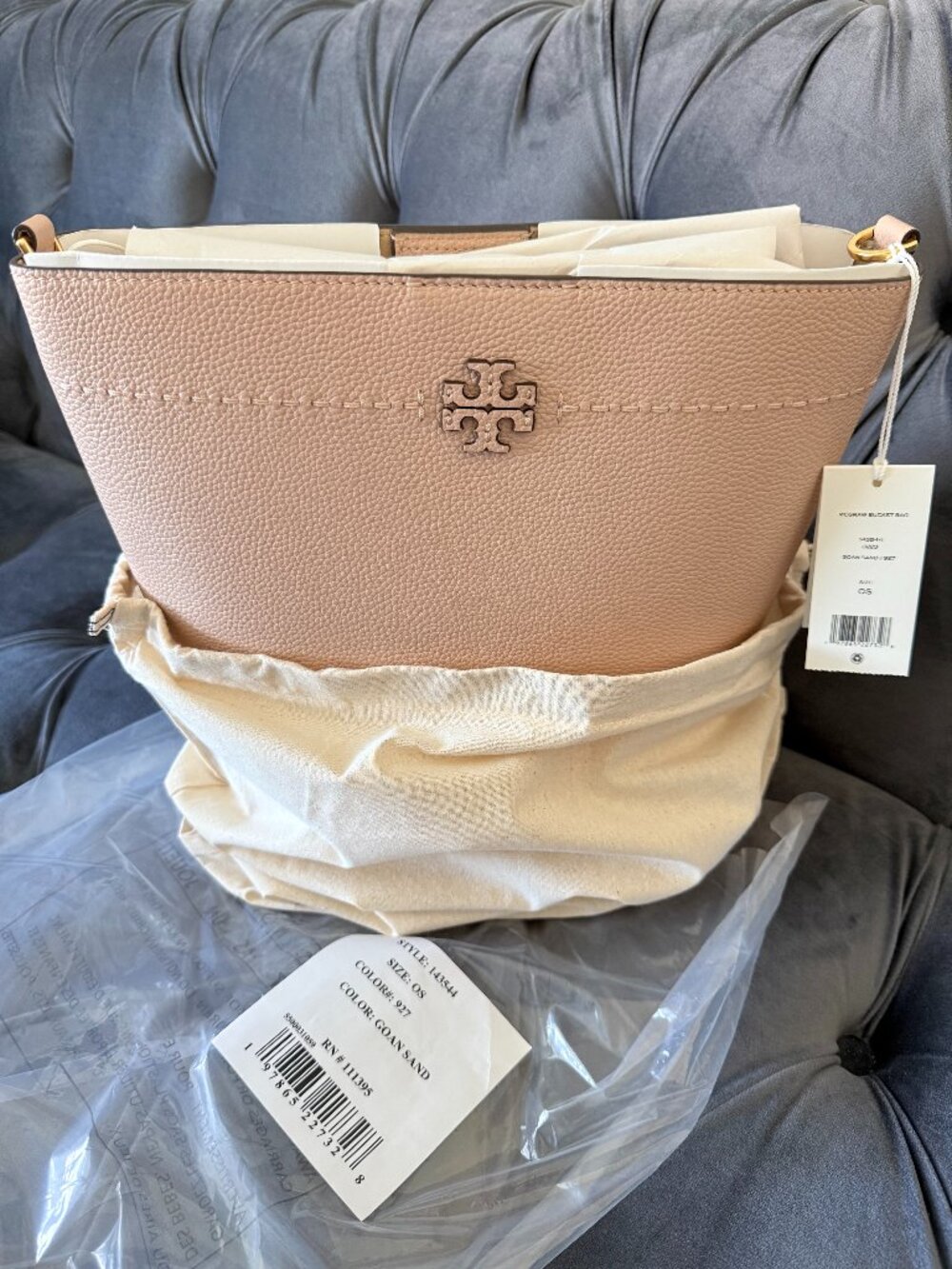 New Tory Burch McGraw Bucket Bag